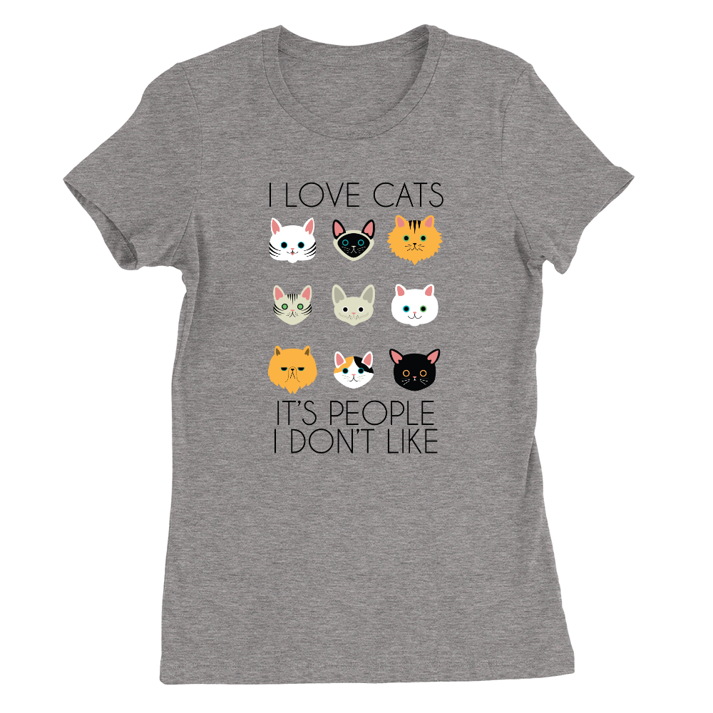 I Like Cats Womens T-Shirt Cat Lover All Cats Present Gift Funny | eBay UK