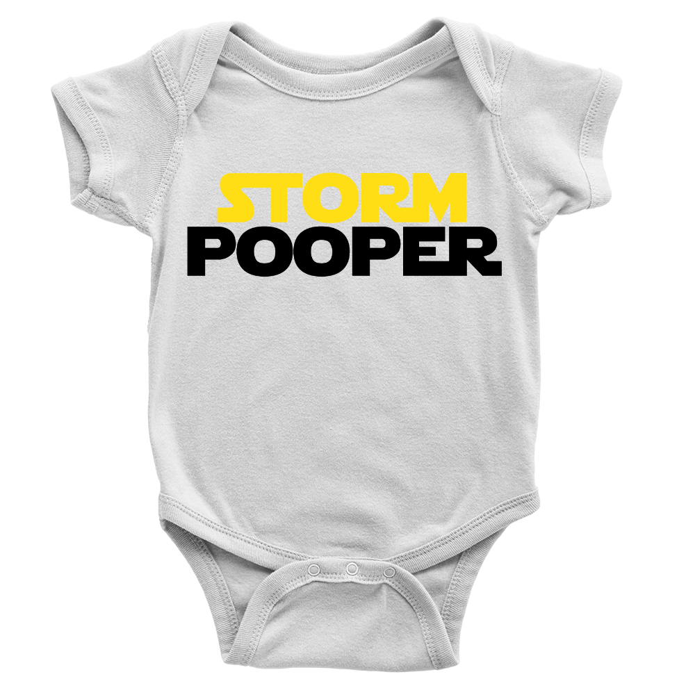 Storm Chieur Babygrow Funny Star Wars Blague Trooper Film Body Costume nouveau bébé garçon 