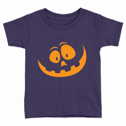 Cute Pumpkin Face Kids T-Shirt