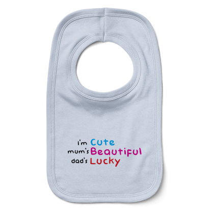 Cute Lucky Beautiful Bib
