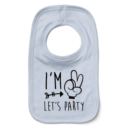 Im Two Lets Party Bib