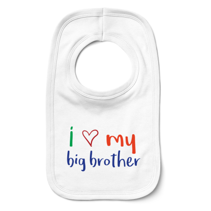 I Love My Big Brother Bib