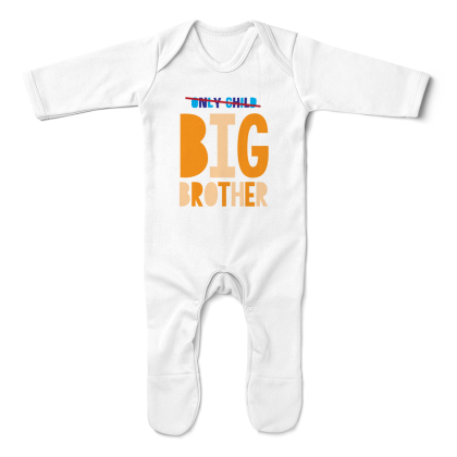 Only Child To Big Brother Baby Romper