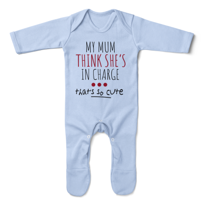Mum Thinks She In Charge Baby Romper