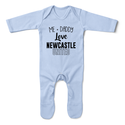 Me  Daddy Love Newcastle United Baby Romper
