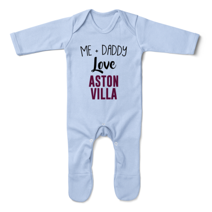 Me  Daddy Love Aston Villa Baby Romper