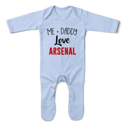 Me  Daddy Love Arsenal Baby Romper