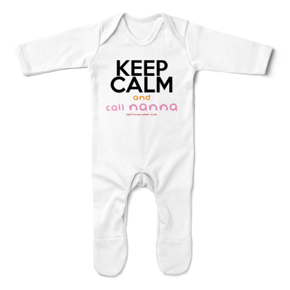 Keep Calm And Call Nanna Baby Romper