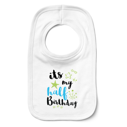 Its My Half Birthday Boys Bib