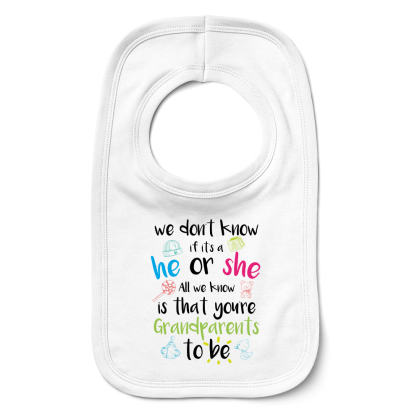 Grandparents To Be Bib