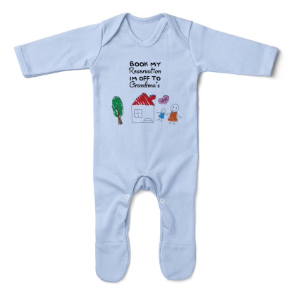 Off To Grandmas Baby Romper