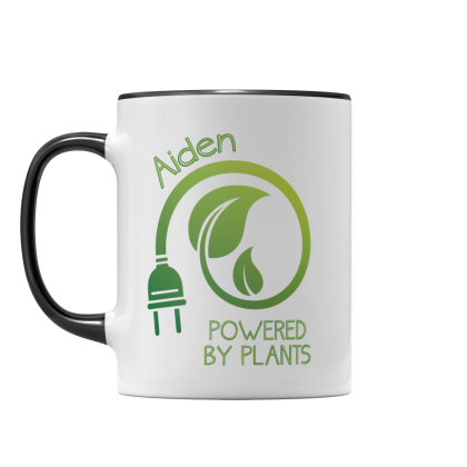 Personalised Name Plant Power Mug