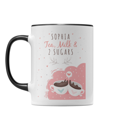 Personalised Name Likes Her Tea Mug