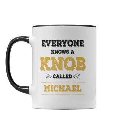 Personalised Name Knob Mug