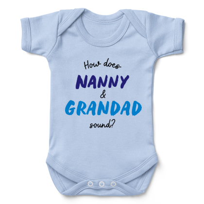 Nanny And Grandad Sound Babygrow