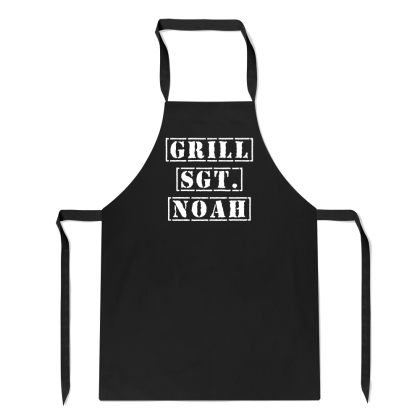 Personalised Name SGT Apron No Pocket