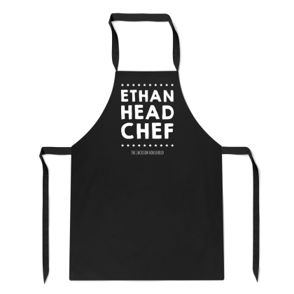Personalised Head Chef Apron No Pocket
