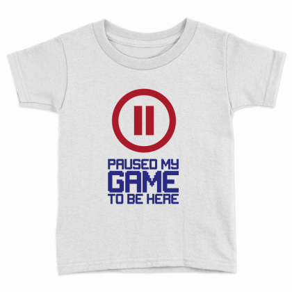 Game Paused Kids T-Shirt