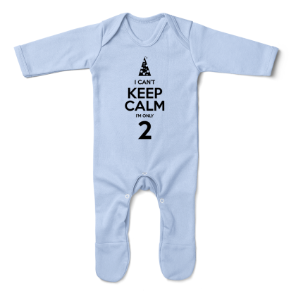 Keep Calm Im Only 2 Baby Romper