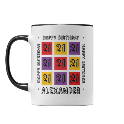 Personalised Name Birthday 6 Mug