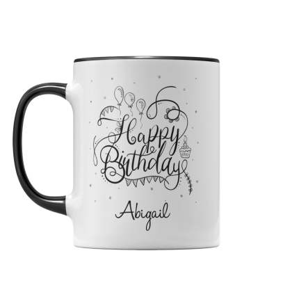 Personalised Name Birthday 4 Mug