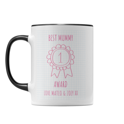 Personalised Name Best Mummy Award Mug