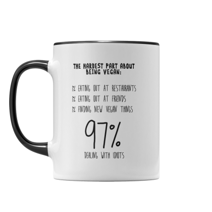 Hardest Thing About Being Vegan Mug