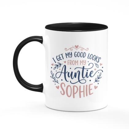 Personalised I Get My Good Looks From My Auntie Mug