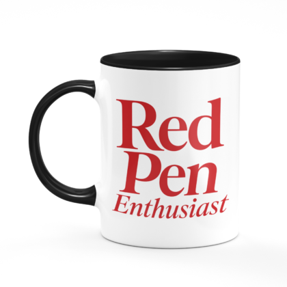 Red Pen Enthusiast Mug